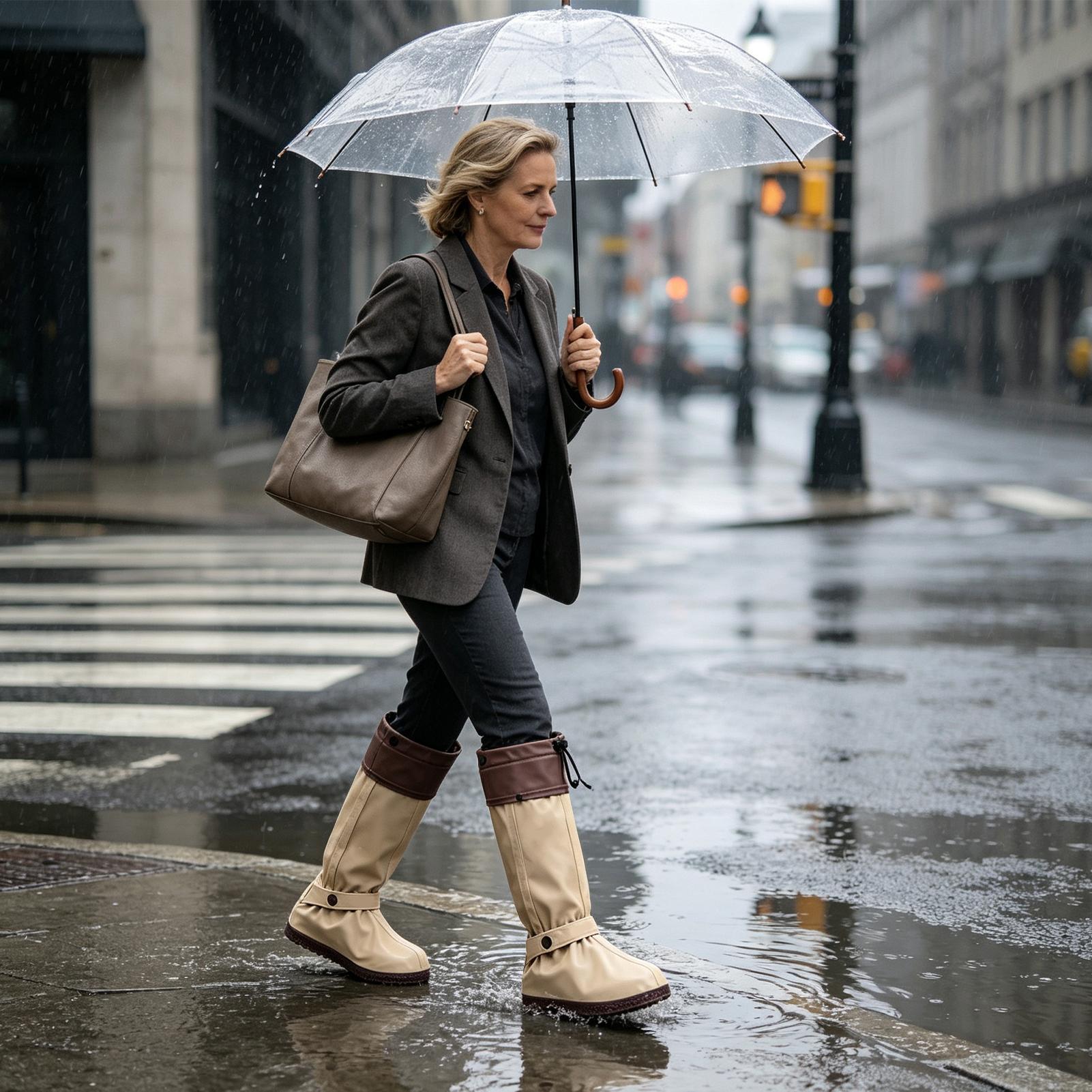 Cycling Commute In Rain - Capas de chuva para sapatos, modelo