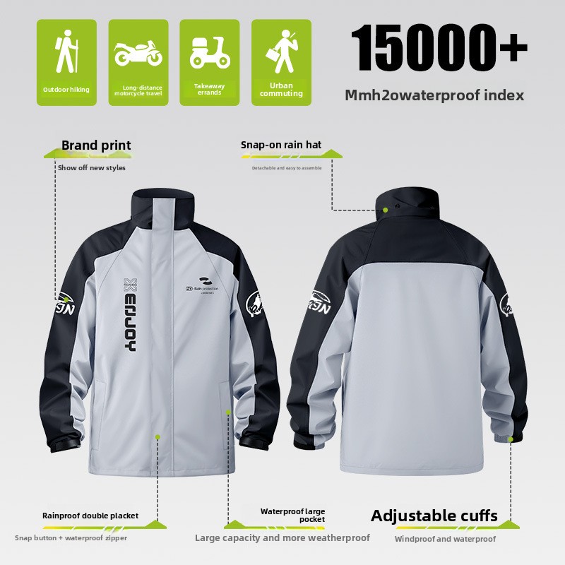 Conjunto de duas peças para mo - Cycling Commute In Rain avaliação e preço